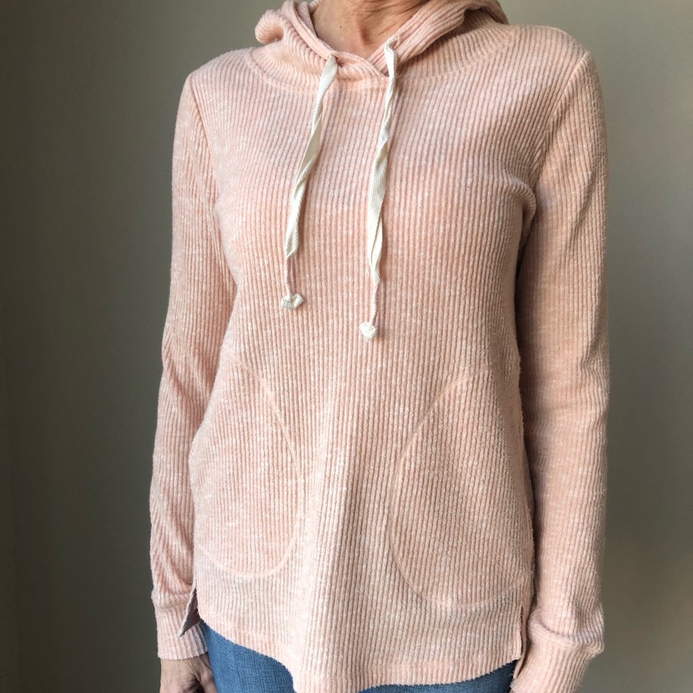 Soft long sleeve hooded top